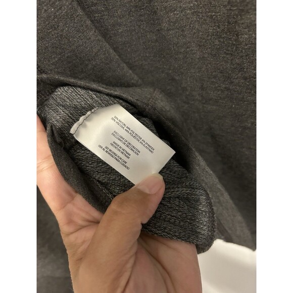 Orvis Shirt Mens XL Heather Gray French Terry 1/4 Zip Pullover Long Sleeve Soft - Picture 5 of 6